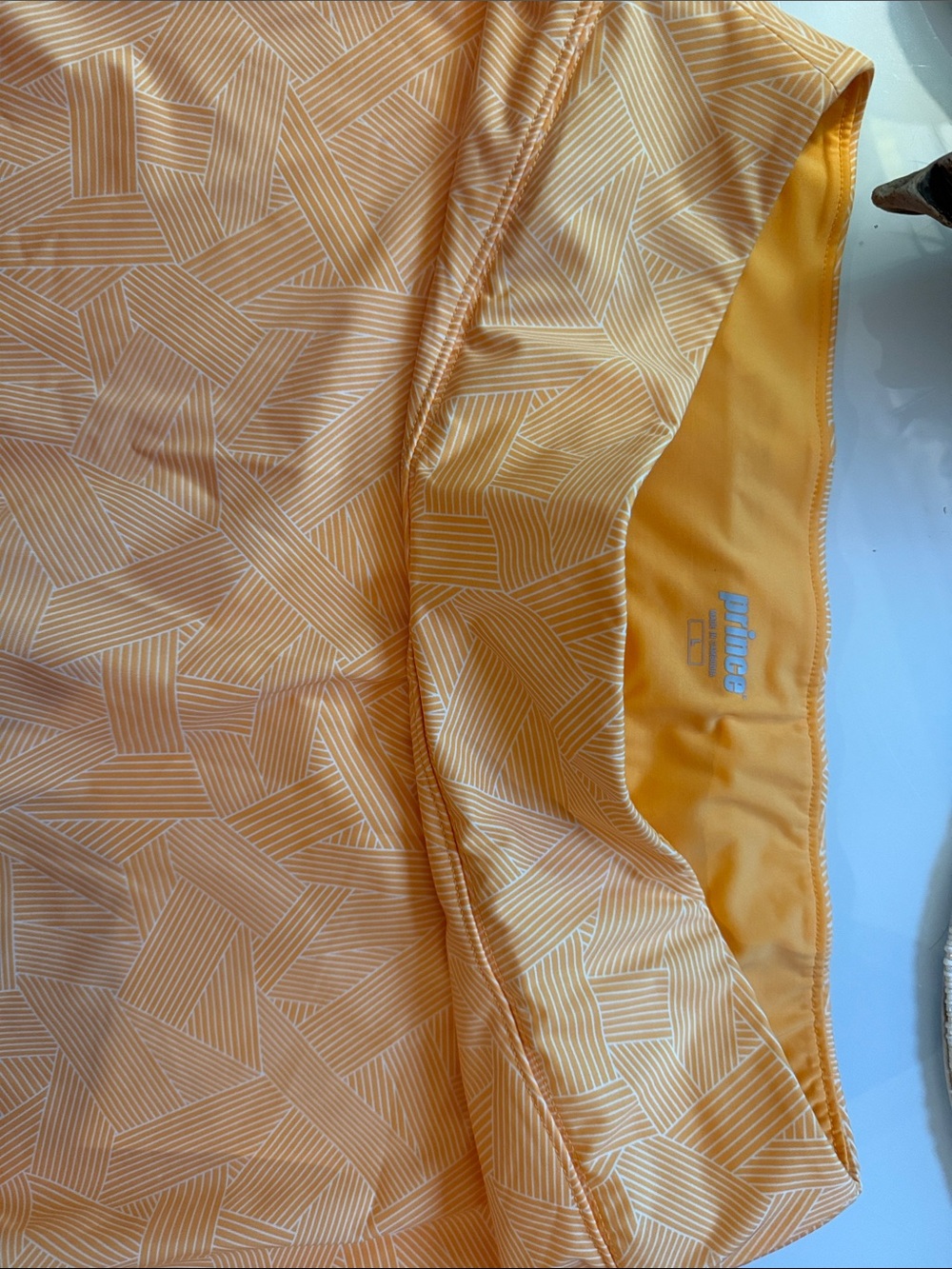 Prince Yellow-Orange Tennis Skirt L